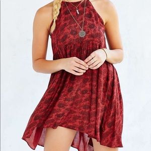 UO Kimchi Blue Florence Dress in Rust